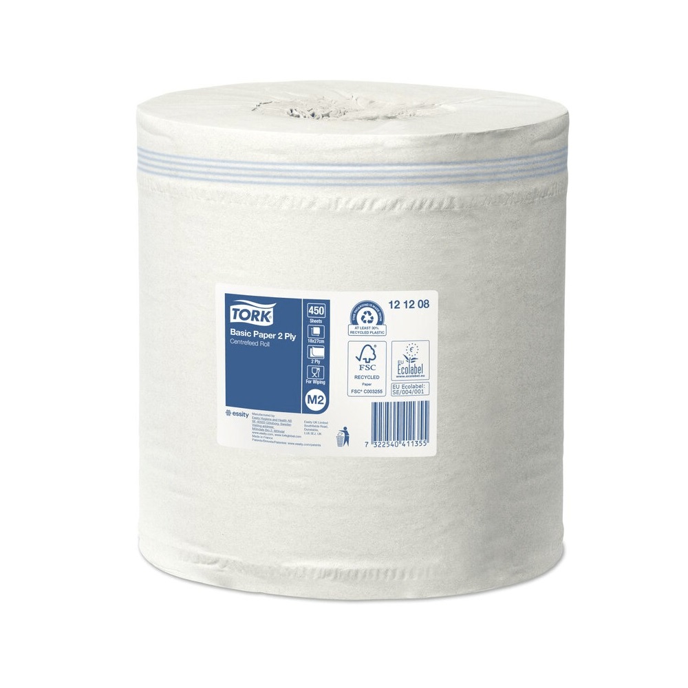Kéztörlő 2 rétegű tekercses átmérő: 16,2 cm 121,5 m/tekercs 6 tekercs/karton M2 Universal Tork_121208 fehér 4 Kéztörlő 2 rétegű tekercses átmérő: 16,2 cm 121,5 m/tekercs 6 tekercs/karton M2 Universal Tork_121208 fehér - Image 4