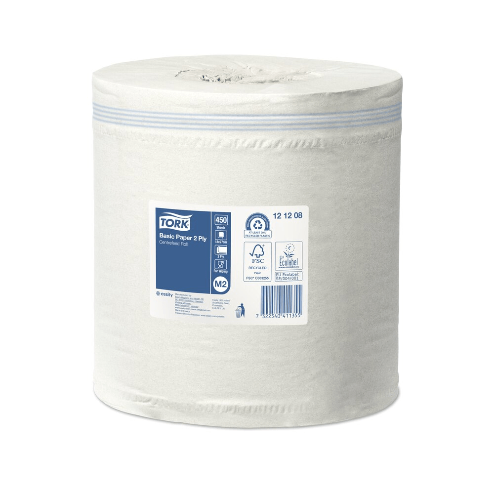 Kéztörlő 2 rétegű tekercses átmérő: 16,2 cm 121,5 m/tekercs 6 tekercs/karton M2 Universal Tork_121208 fehér 2 Kéztörlő 2 rétegű tekercses átmérő: 16,2 cm 121,5 m/tekercs 6 tekercs/karton M2 Universal Tork_121208 fehér - Image 2