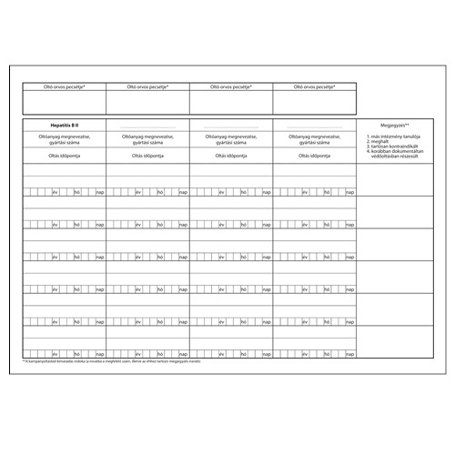 Kimutatás oktatási intézményben tanulók védőoltásairól 50 lapos füzet 295x203 mm 1 Kimutatás oktatási intézményben tanulók védőoltásairól 50 lapos füzet 295x203 mm
