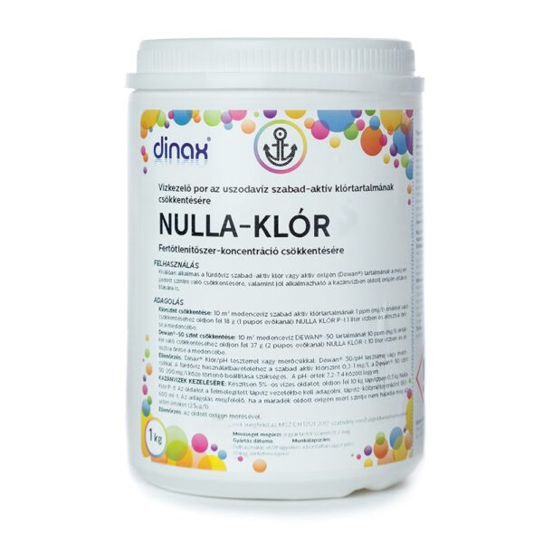 Klorszint csokkento granulatum 1 kg Nulla Klor Dinax i264641