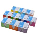 Kockatömb 9x9x6cm, színes karton doboz tartóban Bluering® fehér - Image 2