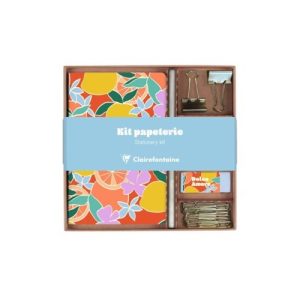 Kollekció Clairefontaine Dolce Amore jegyzetfüzet, ceruza, binder csipesz, kapocs, radír