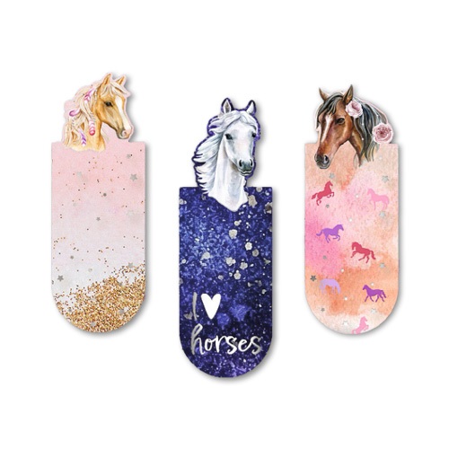 Könyvjelző Moses Verlag mágneses, lovak 1 Könyvjelző Moses Verlag mágneses, lovak