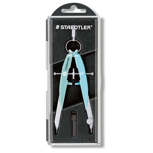 Körző Staedtler Pastel zöld/kék pótheggyel 1 Körző Staedtler Pastel zöld/kék pótheggyel