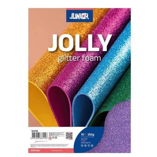 Kreatív Junior csillámos dekor gumilap A/4, lila, 10 db/csomag 3 Kreatív Junior csillámos dekor gumilap A/4, lila, 10 db/csomag - Image 3