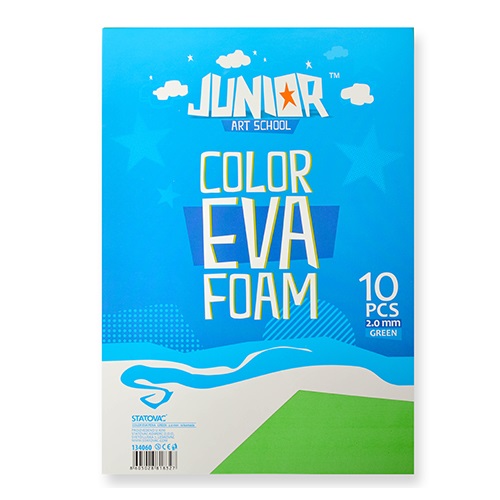 Kreatív Junior dekor gumilap A/4, zöld, 10 db/csomag 1 Kreatív Junior dekor gumilap A/4, zöld, 10 db/csomag