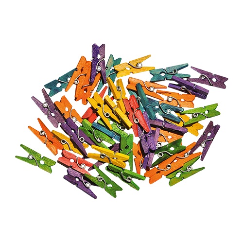 Kreatív Junior fa csipesz, vegyes, 25x8 mm, 40 db/csomag 1 Kreatív Junior fa csipesz, vegyes, 25x8 mm, 40 db/csomag