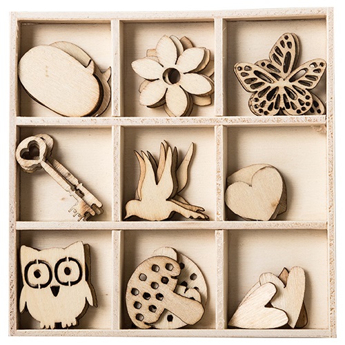 Kreatív Junior fa dekorációs elemek, tavaszi, vegyes, 36 db/csomag 1 Kreatív Junior fa dekorációs elemek, tavaszi, vegyes, 36 db/csomag