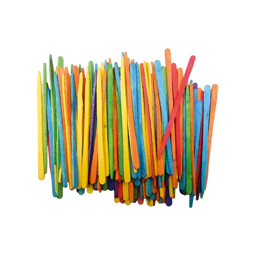 Kreatív Junior fa pálcika, vegyes, 88mm, 100 db/csomag 1 Kreatív Junior fa pálcika, vegyes, 88mm, 100 db/csomag