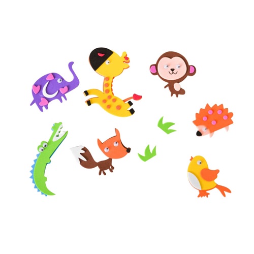 Kreatív Junior habszivacs állatok 7 db/csomag vegyes színek minták 1 Kreatív Junior habszivacs állatok 7 db/csomag vegyes színek minták