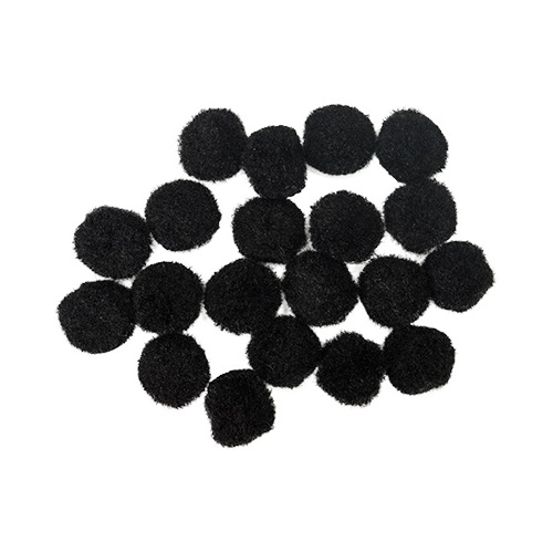 Kreatív Junior pompom, fekete, 20mm, 20 db/csomag 1 Kreatív Junior pompom, fekete, 20mm, 20 db/csomag