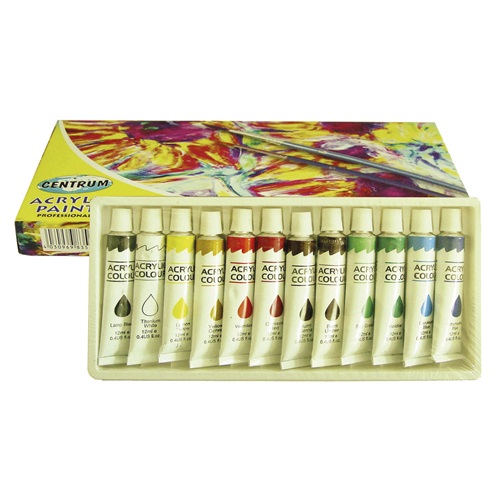 Kreatív akrilfesték/tempera/ Centrum 12 ml 12 db-os klt. 1 Kreatív akrilfesték/tempera/ Centrum 12 ml 12 db-os klt.