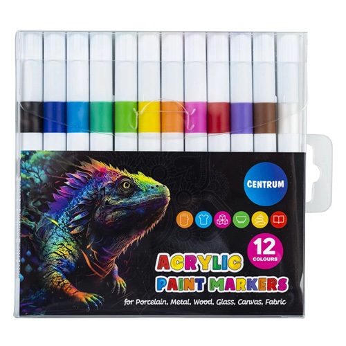 Kreatív akrilfesték Centrum 2-4mm 12db-os 1 Kreatív akrilfesték Centrum 2-4mm 12db-os