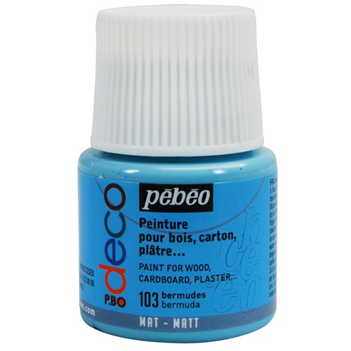 Kreatív akrilfesték Pébéo Deco matt 45 ml világos kék 1 Kreatív akrilfesték Pébéo Deco matt 45 ml világos kék