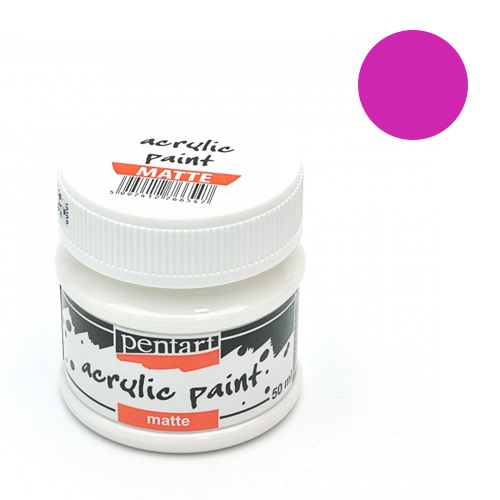 Kreatív akrilfesték Pentart 50 ml magenta 1 Kreatív akrilfesték Pentart 50 ml magenta