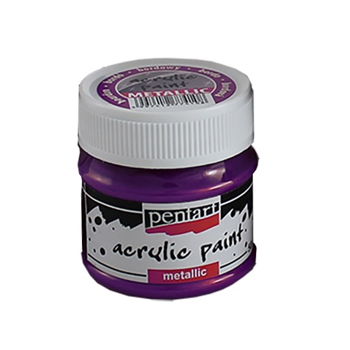 Kreatív akrilfesték Pentart metál 50 ml lila 1 Kreatív akrilfesték Pentart metál 50 ml lila