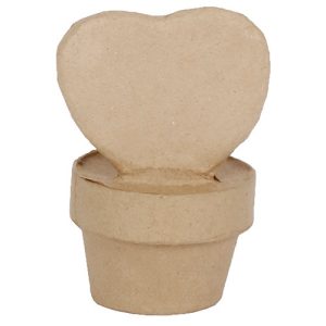 Kreatív decoupage tárgy Clairefontaine Décopatch mini szívecske növény