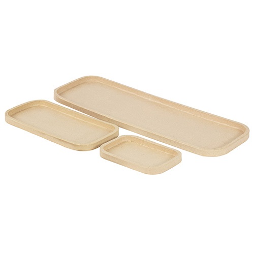 Kreatív decoupage tárgy Clairefontaine Décopatch téglalap alakú tálca 3 db/csomag 2 Kreatív decoupage tárgy Clairefontaine Décopatch téglalap alakú tálca 3 db/csomag - Image 2