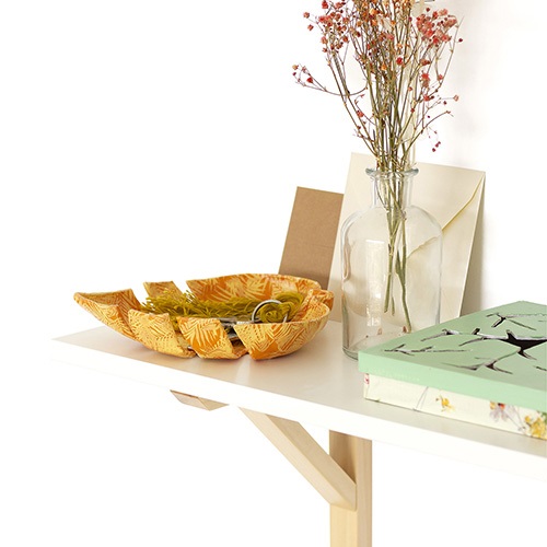 Kreatív decoupage tárgy Clairefontaine Décopatch trópusi levél tálca 2 Kreatív decoupage tárgy Clairefontaine Décopatch trópusi levél tálca - Image 2