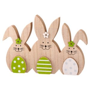 Kreatív dekoráció Statovac Coni fa nyuszi tojásokkal, 16,5 cm
