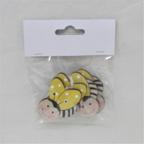 Kreatív dekoráció méhecske fa 3 db/csomag 1 Kreatív dekoráció méhecske fa 3 db/csomag