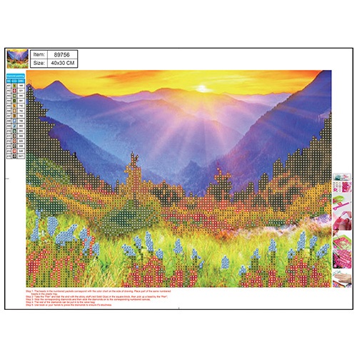 Kreatív gyémántszemes kirakó Centrum 30x40 cm, Hegyek 2 Kreatív gyémántszemes kirakó Centrum 30x40 cm, Hegyek - Image 2