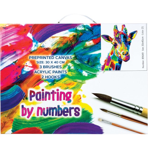Kreatív kifestő klt. Centrum számozott, 30x40 cm, Zsiráf 2 Kreatív kifestő klt. Centrum számozott, 30x40 cm, Zsiráf - Image 2
