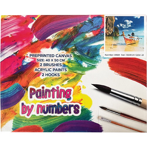 Kreatív kifestő klt. Centrum számozott, 40x50 cm, Kikötött hajó 2 Kreatív kifestő klt. Centrum számozott, 40x50 cm, Kikötött hajó - Image 2