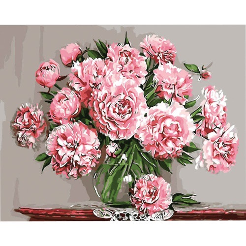 Kreatív kifestő klt. Centrum számozott, 40x50 cm, Pünkösdi rózsa vázában 1 Kreatív kifestő klt. Centrum számozott, 40x50 cm, Pünkösdi rózsa vázában