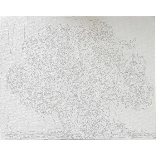 Kreatív kifestő klt. Centrum számozott, 40x50 cm, Pünkösdi rózsa vázában 2 Kreatív kifestő klt. Centrum számozott, 40x50 cm, Pünkösdi rózsa vázában - Image 2