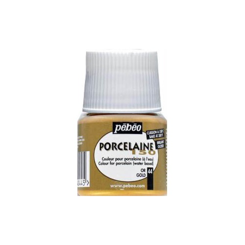 Kreatív porcelánfesték Pébéo Porcaline 150 égethető 45 ml arany 1 Kreatív porcelánfesték Pébéo Porcaline 150 égethető 45 ml arany