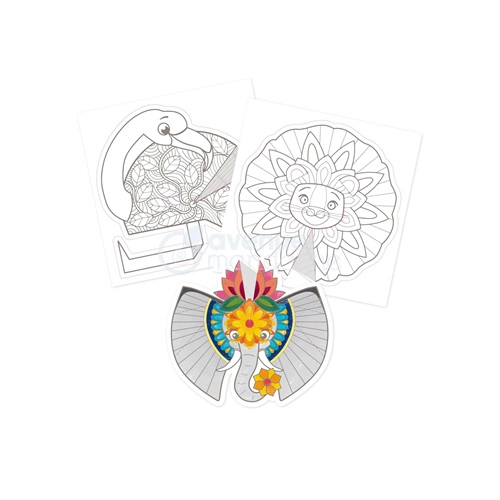 Kreatív színező Avenue Mandarine Graffy Pop Mandala 3D, spirálos, A szavanna állatai 10 Kreatív színező Avenue Mandarine Graffy Pop Mandala 3D, spirálos, A szavanna állatai - Image 10