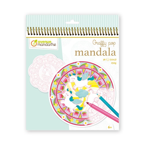 Kreatív színezőfüzet Avenue Mandarine Mandala Varázslat 1 Kreatív színezőfüzet Avenue Mandarine Mandala Varázslat