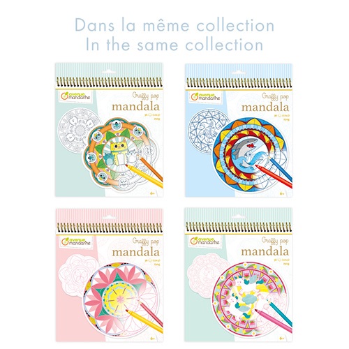Kreatív színezőfüzet Avenue Mandarine Mandala Varázslat 3 Kreatív színezőfüzet Avenue Mandarine Mandala Varázslat - Image 3