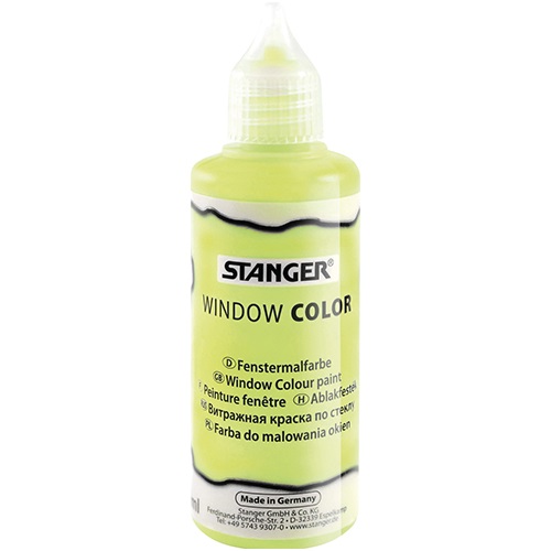 Kreatív üvegmatrica festék Stanger 80 ml neon sárga 1 Kreatív üvegmatrica festék Stanger 80 ml neon sárga