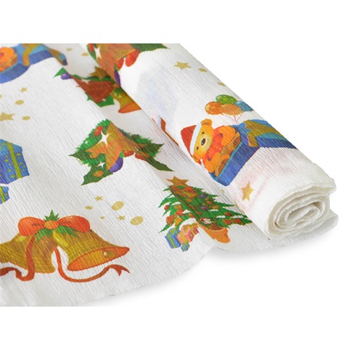 Krepp-papír Jolly 50x200 cm 28g/m2 karácsonyi mintás 1 Krepp-papír Jolly 50x200 cm 28g/m2 karácsonyi mintás