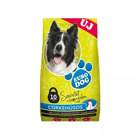 Kutyaeledel, száraztáp, 10 kg "Eurodog", csirke 1 .