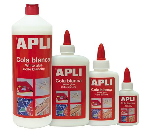 Hobbiragasztó, 1000 g, APLI "White Glue" 3 Ragasztók gyerekeknek
