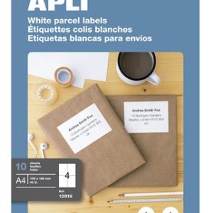 Etikett, univerzális, 105x148 mm, APLI, 40 etikett/csomag