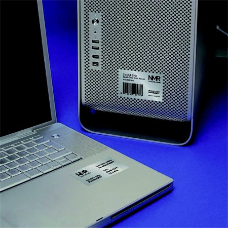 Etikett, 210x297 mm, poliészter, időjárásálló, APLI, ezüst, 100 etikett/csomag 3 Poliészter etikettek