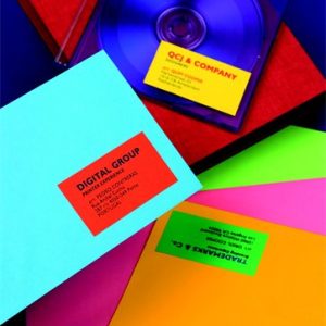 Etikett, 105x148 mm, színes, APLI, kék, 80 etikett/csomag