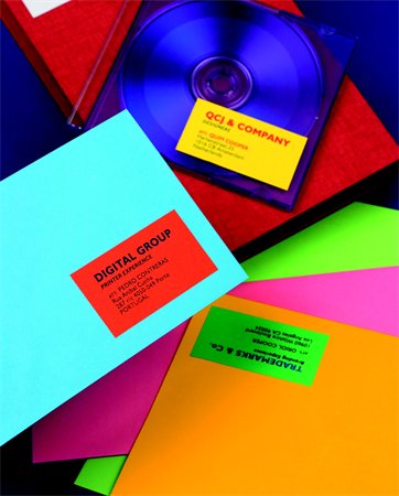 Etikett, 105x148 mm, színes, APLI, piros, 80 etikett/csomag 3 Színes etikettek