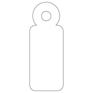 Árazócímke, 11x29 mm, APLI, fehér