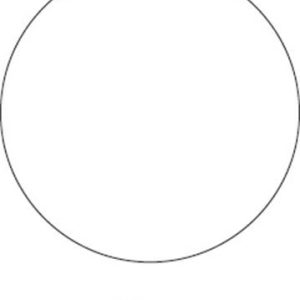 Etikett, 20mm kör, kézzel írható, tekercsben, színes, APLI, piros 1700 etikett/csomag