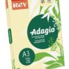 Másolópapír, színes, A3, 80 g, REY "Adagio", pasztell sárga