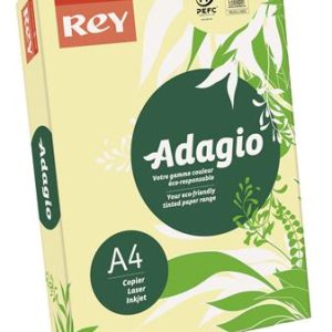 Másolópapír, színes, A4, 160 g, REY "Adagio", pasztell sárga