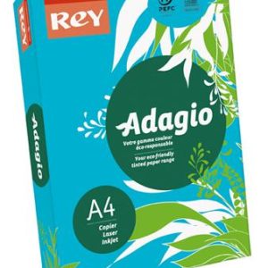 Másolópapír, színes, A4, 80 g, REY "Adagio", intenzív kék