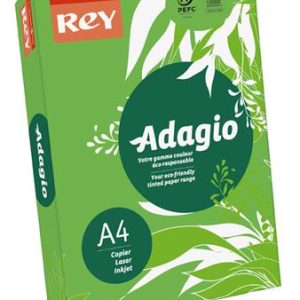 Másolópapír, színes, A4, 80 g, REY "Adagio", intenzív zöld
