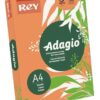 Másolópapír, színes, A4, 80 g, REY "Adagio", neon mandarin