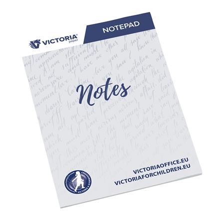 Jegyzettömb, A5, 5x50 lap, vonalas, VICTORIA OFFICE, fehér 1 VICTORIA OFFICE